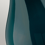 Настольная лампа с коническим дымчато-зелёным абажуром из искусственного шёлка Quintiesse варинант исполнения - 5 | Loft Concept в Саратове