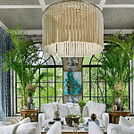 Люстра белая плетеная с кисточками Boho Tassel Chandelier варинант исполнения - 3 | Loft Concept в Саратове