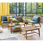 Садовый 2-х местный диван с каркасом из акации Green варинант исполнения - 5 | Loft Concept в Саратове