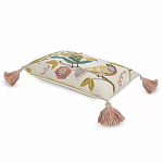 Чехол на подушку с кисточками и вышивкой птиц Ethnic mix Birds Rect варинант исполнения - 1 | Loft Concept в Саратове