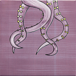 Плитка с узором Осьминог велосипедист варинант исполнения - 4 | Loft Concept в Саратове