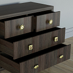 Бельевой Комод с 4 ящиками Elsa Dreams Walnut варинант исполнения - 3 | Loft Concept в Саратове