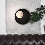 Бра с овальным основанием золотого цвета  и плафоном из алебастра Shaw Lighting варинант исполнения - 4 | Loft Concept в Саратове