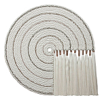 Художественный Гобелен Макраме White Disk Harmony варинант исполнения - 4 | Loft Concept в Саратове