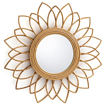 Зеркало из ротанга в форме цветка WICKER MIRROR 65  варинант исполнения - 1 | Loft Concept в Саратове