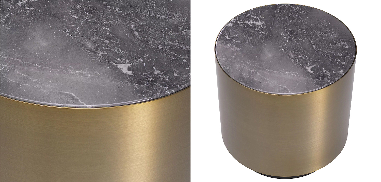 Приставной столик Eichholtz Side Table Porter Round Приставной столик Eichholtz Side Table Porter Round - Loft-Concept в Саратове