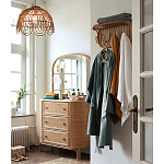 Настенная вешалка из ротанга с полкой Willa Wall Shelf Hanger варинант исполнения - 4 | Loft Concept в Саратове