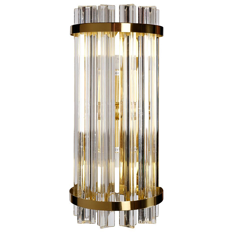 Бра Suspension Glass Cylinders Sconces 35 Глянцевое золото Прозрачный Бра Suspension Glass Cylinders Sconces 35 Глянцевое золото Прозрачный в Саратове | Loft Concept