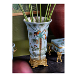 Ваза из фарфора с бронзовыми элементами Tropical Garden варинант исполнения - 8 | Loft Concept в Саратове