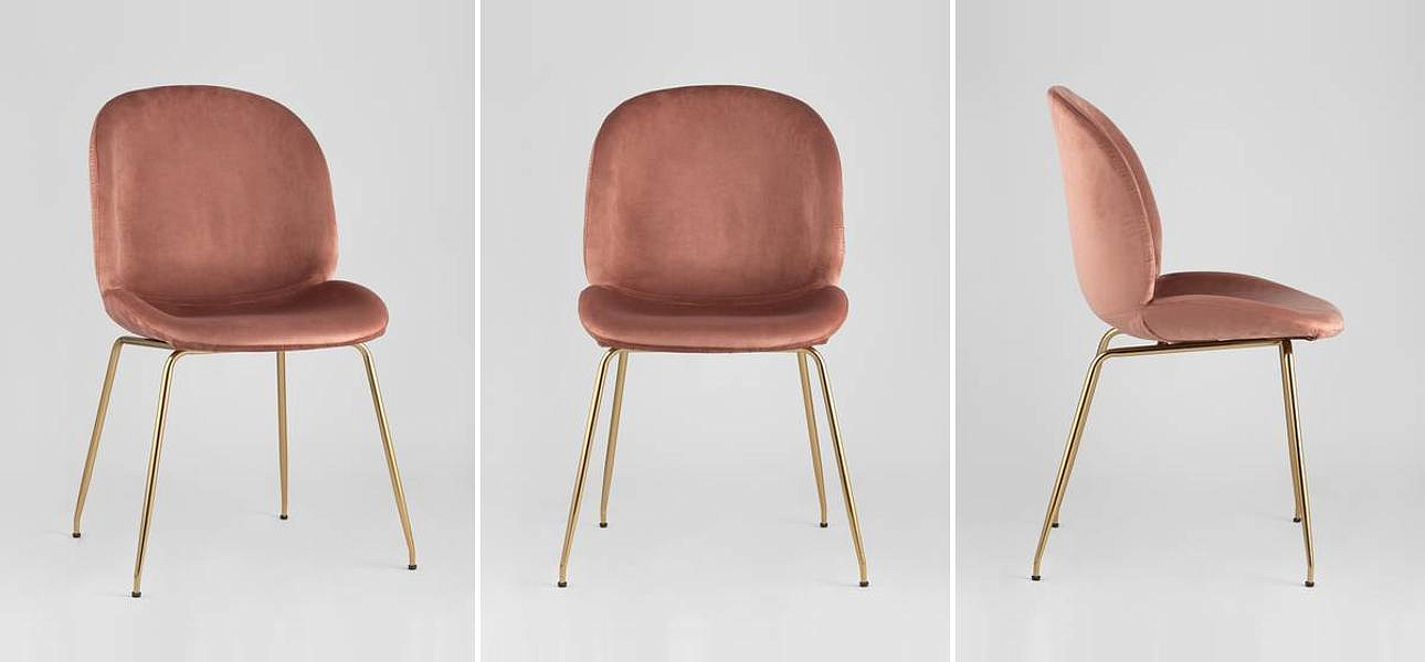 Стул Пыльно-Розовый Велюр Vendramin Chair Стул Пыльно-Розовый Велюр Vendramin Chair - Loft-Concept в Саратове