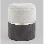 Пуф Mauldine с ящиком серо-черный с экокожей варинант исполнения - 1 | Loft Concept в Саратове