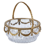 Корзиночка из прозрачного стекла с бронзовой ручкой Eden Garden варинант исполнения - 1 | Loft Concept в Саратове