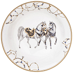 Сервиз обеденный из фарфора с изображением лошадей на 6 персон 23 предмета Porcelain Horse Set варинант исполнения - 6 | Loft Concept в Саратове