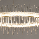 Люстра круглая с прозрачными стеклянными трубками 51 см Nembus варинант исполнения - 5 | Loft Concept в Саратове