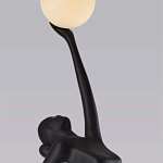 Торшер черная статуэтка Девушка Girl Carries Light Balls варинант исполнения - 1 | Loft Concept в Саратове