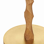 Торшер с цилиндрическим тканевым абажуром на каркасе волнистой формы Rotation варинант исполнения - 2 | Loft Concept в Саратове