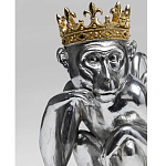 Статуэтка обезьяна в короне серебряная Golden Monkey варинант исполнения - 1 | Loft Concept в Саратове