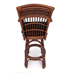 Барный стул из ротанга Eloise коричневый варинант исполнения - 4 | Loft Concept в Саратове