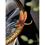 Чаша из прозрачного стекла с бронзовым рельефным ободком Eden Garden варинант исполнения - 6 | Loft Concept в Саратове