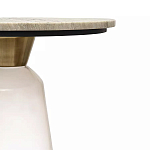 Кофейный столик с прозрачным основанием и столешницей с мраморным узором Transparent Base варинант исполнения - 2 | Loft Concept в Саратове