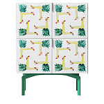 Тумба  с рисунком ShortT Pina Colada Green варинант исполнения - 1 | Loft Concept в Саратове