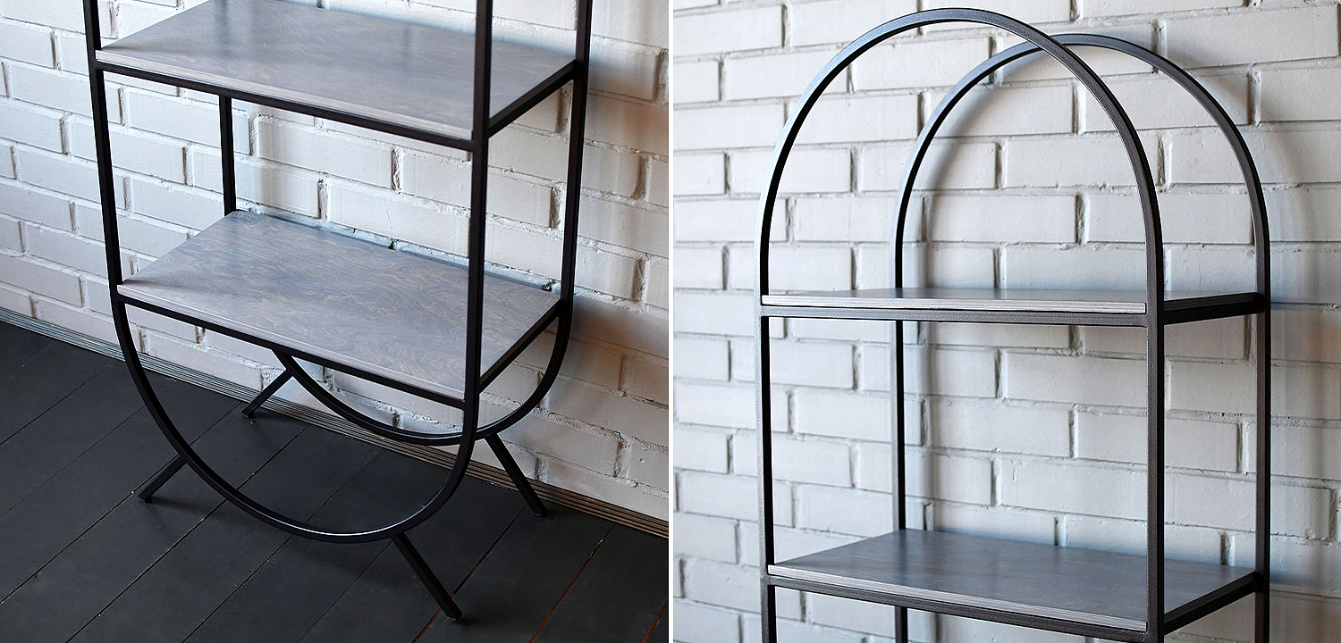 Стеллаж Hugo Industrial Metal Rust Rack Стеллаж Hugo Industrial Metal Rust Rack - Loft-Concept в Саратове