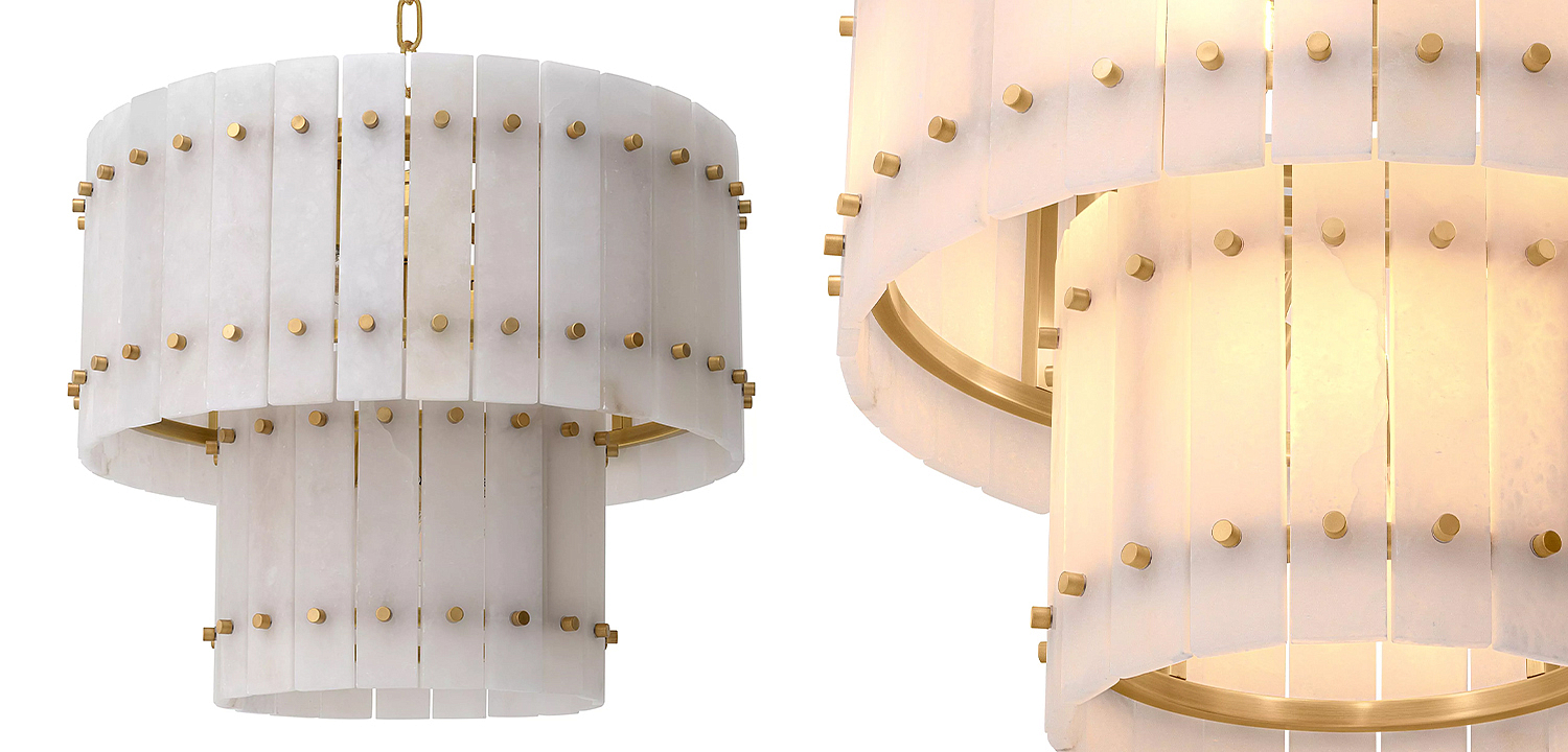 Люстра Eichholtz Chandelier Ruby S Alabaster Люстра Eichholtz Chandelier Ruby S Alabaster - Loft-Concept в Саратове