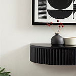 Прикроватный подвесной столик с ящиком черный Bedside Hanging Table варинант исполнения - 5 | Loft Concept в Саратове