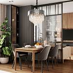 Люстра с хрустальным декором Luxxu Crystal Chrome Chandelier варинант исполнения - 3 | Loft Concept в Саратове