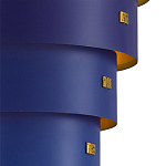 Подвесной светильник фигурный синий из 4-х широких колец Alternating Rings варинант исполнения - 2 | Loft Concept в Саратове