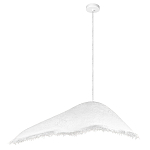 Подвесной светильник с асимметричным волнообразным абажуром и фактурной бахромой по краю Tactile Line варинант исполнения - 12 | Loft Concept в Саратове