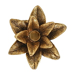 Подсвечник в форме пальмы с резными листьями и текстурным основанием Golden palm leaves варинант исполнения - 2 | Loft Concept в Саратове