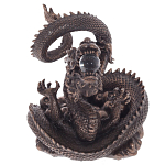 Декоративная статуэтка Дракон Fuzanglong Dragon Dark Bronze Statuette варинант исполнения - 2 | Loft Concept в Саратове