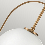 Подвесной светильник с белым плафоном в форме шара в арочной подвеске Hinkley варинант исполнения - 17 | Loft Concept в Саратове