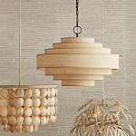 Люстра с каскадом из круглых декоративных элементов Texture Discs варинант исполнения - 4 | Loft Concept в Саратове