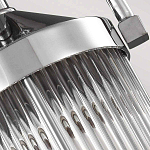 Подвесной светильник цвета хром с рифленым стеклянным цилиндрическим плафоном в современном стиле Feiss варинант исполнения - 5 | Loft Concept в Саратове