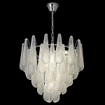 Люстра с подвесками из рифленного стекла в форме капель Textured Glass Chandelier варинант исполнения - 16 | Loft Concept в Саратове
