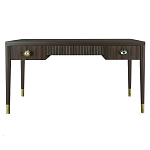 Письменный стол Elsa Dreams Walnut Шпон дерево с двумя ящиками варинант исполнения - 5 | Loft Concept в Саратове