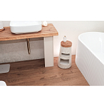 Керамический столик с деревянной столешницей "Пешка" варинант исполнения - 2 | Loft Concept в Саратове