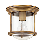 Потолочный светильник для ванных комнат с цилиндрическим стеклянным плафоном и одной лампой Hinkley варинант исполнения - 5 | Loft Concept в Саратове