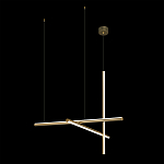 Люстра с 3-мя  пересекающимися цилиндрическими плафонами на тонких тросах Trumpet tube варинант исполнения - 3 | Loft Concept в Саратове