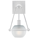 Бра белое с матовым стеклянным плафоном в форме шара White Lighthouse варинант исполнения - 2 | Loft Concept в Саратове