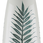 Настольная лампа овальная с тропическим принтом Stylized Aalm Leaves Motif варинант исполнения - 1 | Loft Concept в Саратове