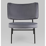 Мини-кресло District Lounge велюр серый варинант исполнения - 4 | Loft Concept в Саратове