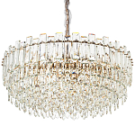 Круглая многоярусная люстра с хрустальным декором Cascade Waterfall Chandelier 18 варинант исполнения - 1 | Loft Concept в Саратове