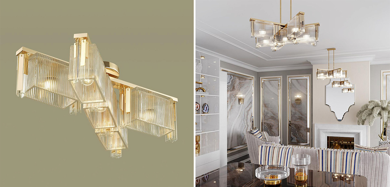 Люстра Madelen Gold Chandelier 5 Люстра Madelen Gold Chandelier 5 - Loft-Concept в Саратове