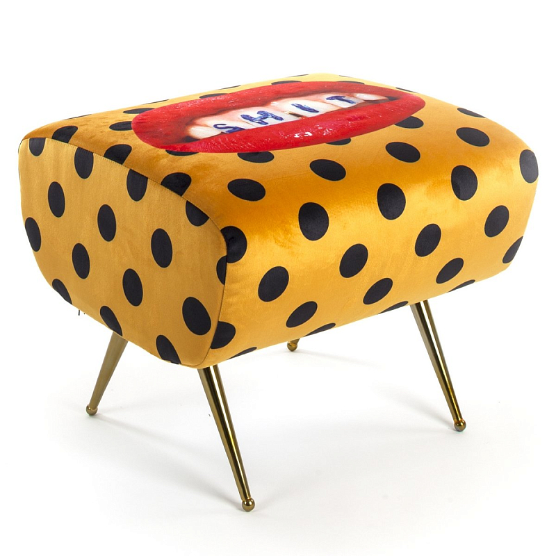 Оттоманка Seletti Pouf Shit Желтый Латунь в Саратове | Loft Concept 