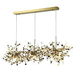 Люстра подвесная из трех частей с металлическими круглыми элементами Terzani Argent варинант исполнения - 2 | Loft Concept в Саратове