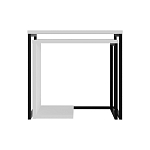 Комплект из 2-х приставных столов белого цвета из дерева ZIGOSH WHITE варинант исполнения - 1 | Loft Concept в Саратове