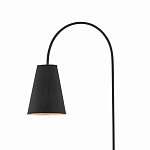 Торшер с изогнутым корпусом на бетонном основании Black Portland варинант исполнения - 1 | Loft Concept в Саратове